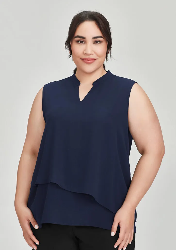 Seville Women's Sleeveless Layered Blouse - RB260LN