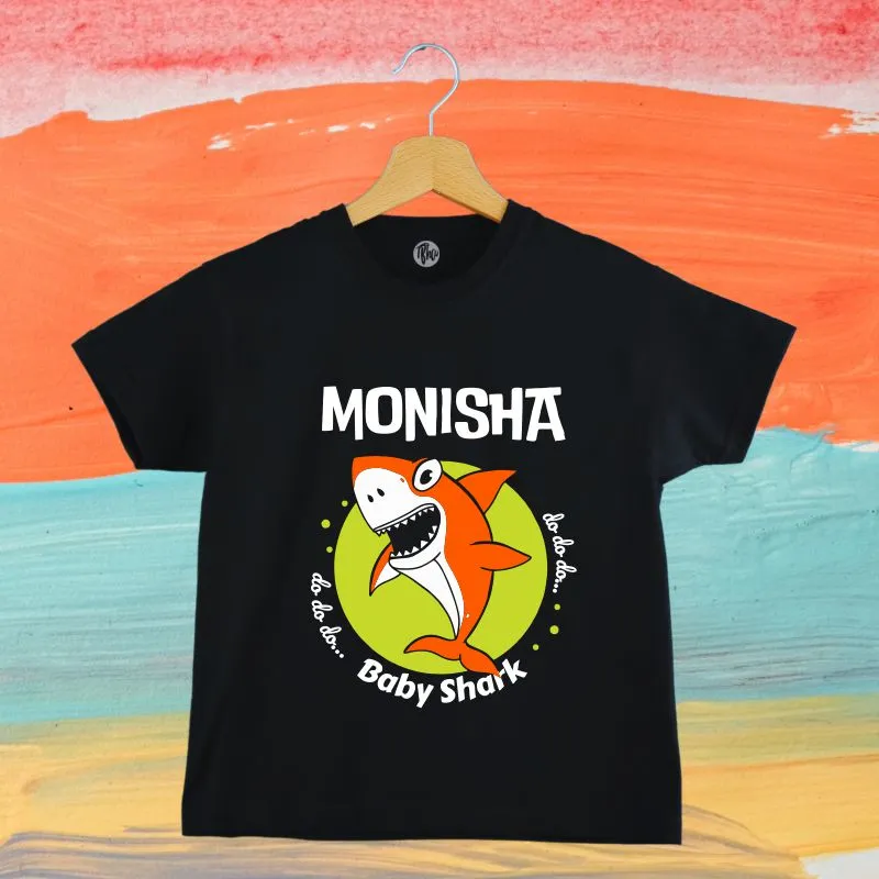 Shark Birthday Theme T-Shirts - Customized Baby Shark T-Shirt for Kids