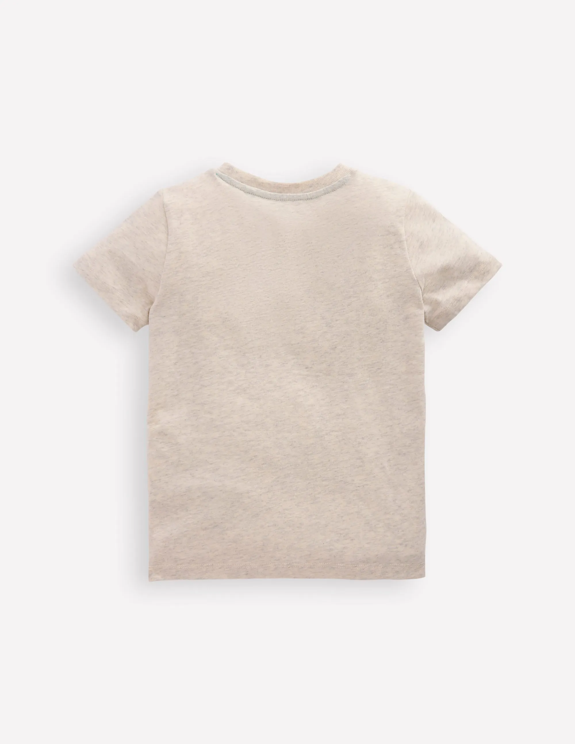 Short Sleeve Printed T-Shirt-oatmeal marl Rockets