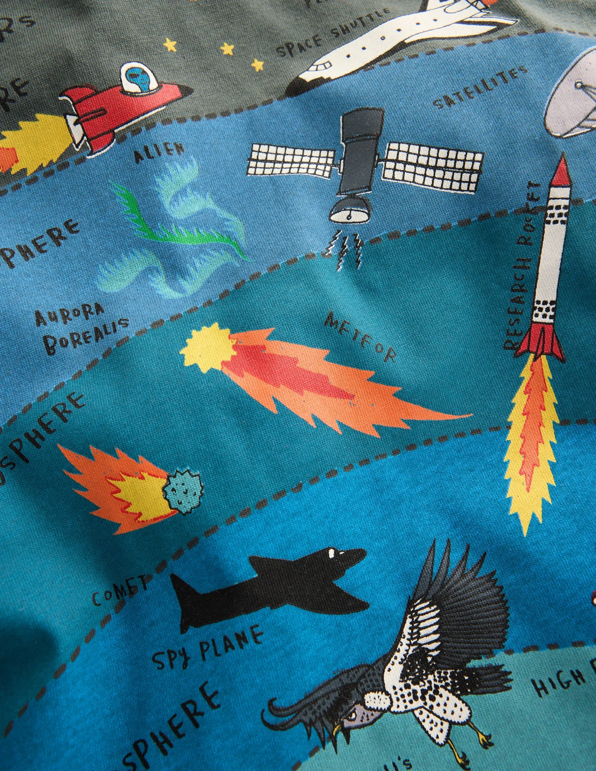 Short Sleeve Printed T-Shirt-Smoke Atmosphere