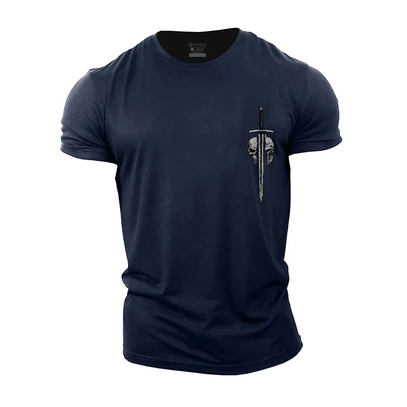 Spartan Sword Graphic Men's Fitness T-shirts