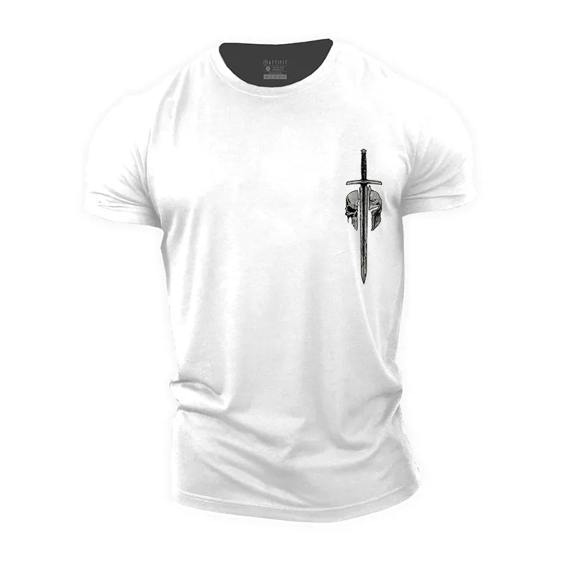 Spartan Sword Graphic Men's Fitness T-shirts