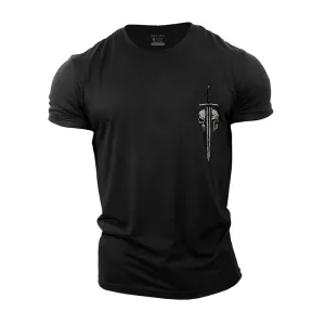 Spartan Sword Graphic Men's Fitness T-shirts