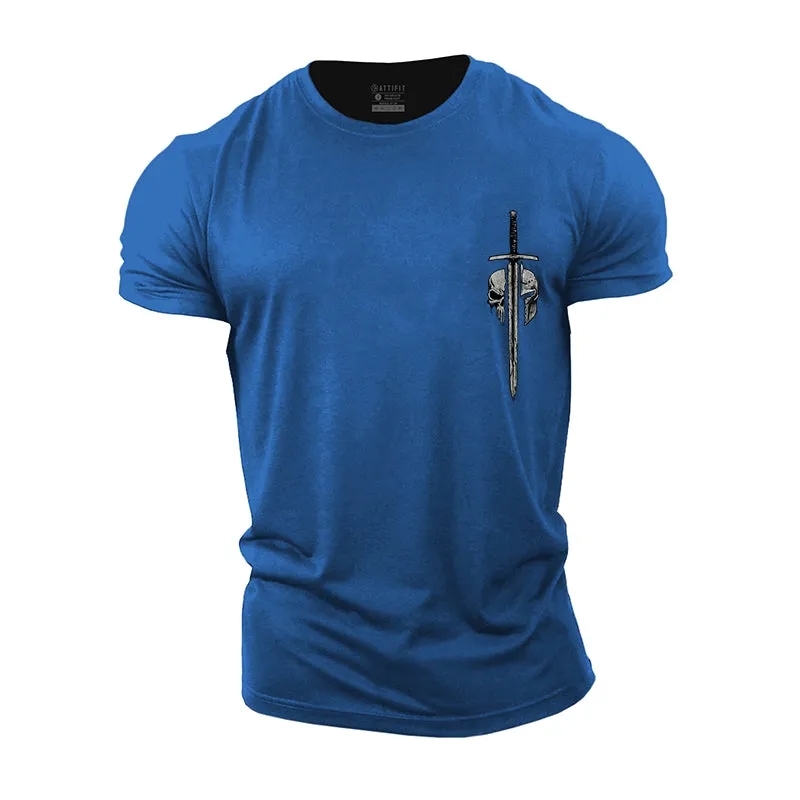 Spartan Sword Graphic Men's Fitness T-shirts