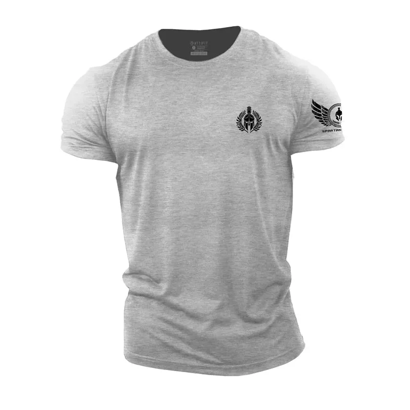 Spartan With Olive Branch Cotton T-Shirt