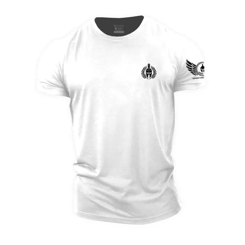 Spartan With Olive Branch Cotton T-Shirt