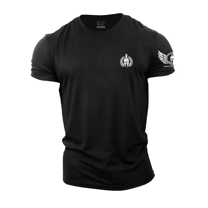 Spartan With Olive Branch Cotton T-Shirt