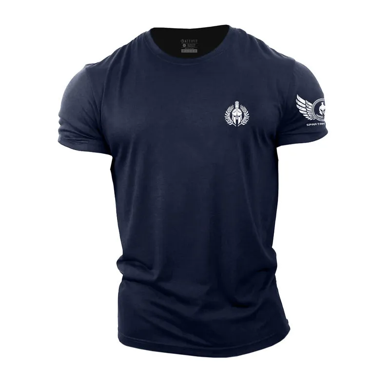 Spartan With Olive Branch Cotton T-Shirt