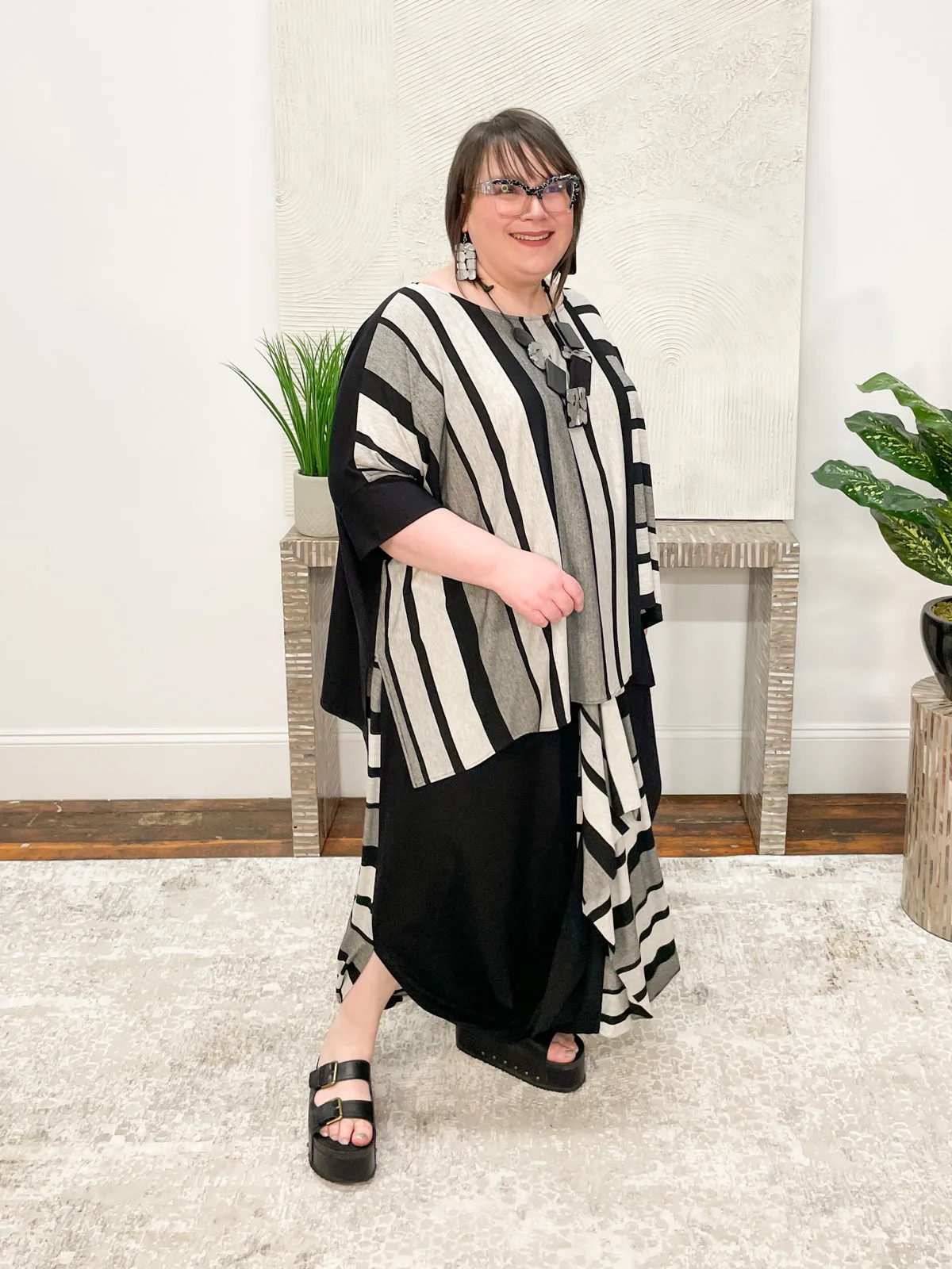 Stella Top, Black Stripe