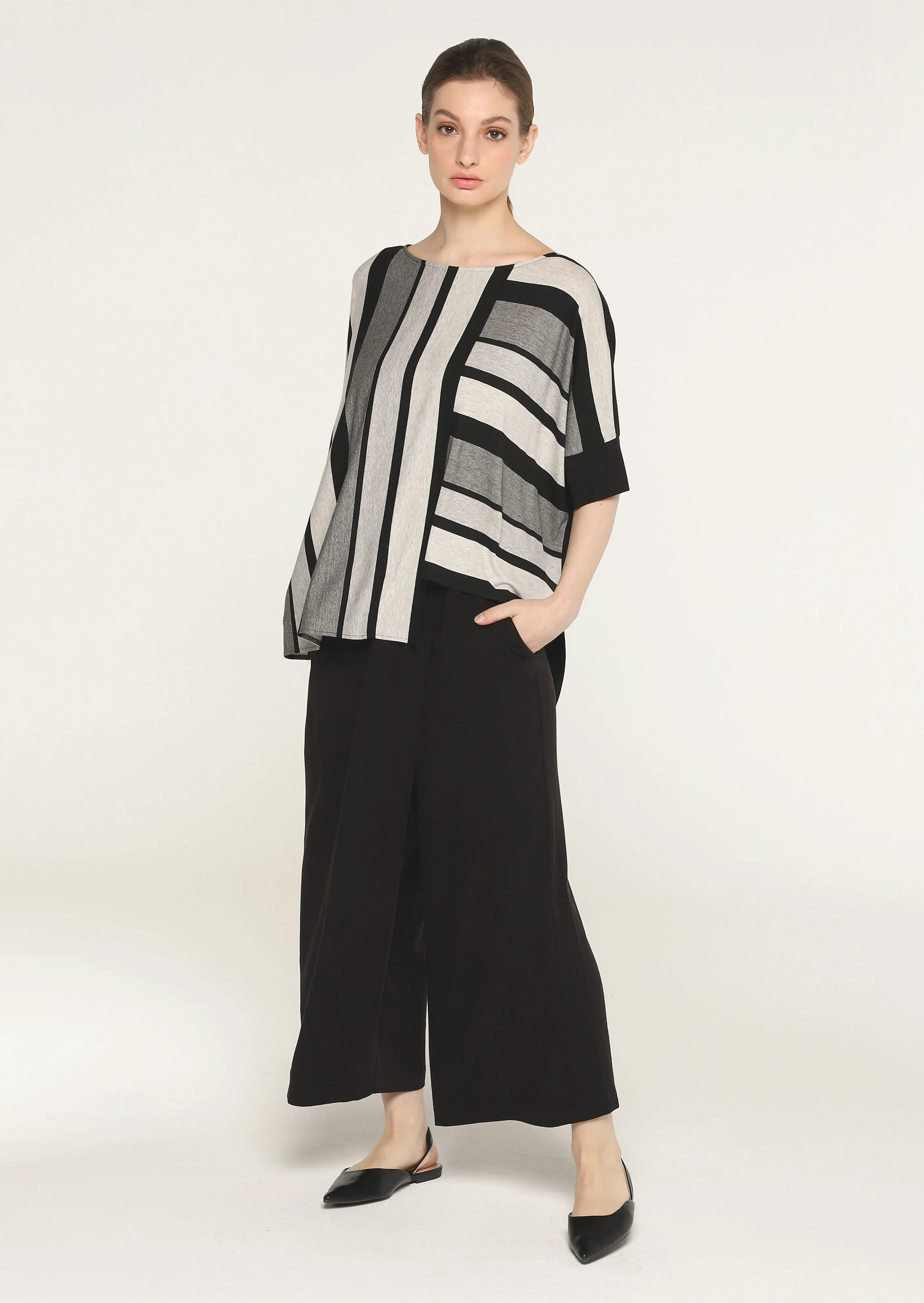 Stella Top, Black Stripe