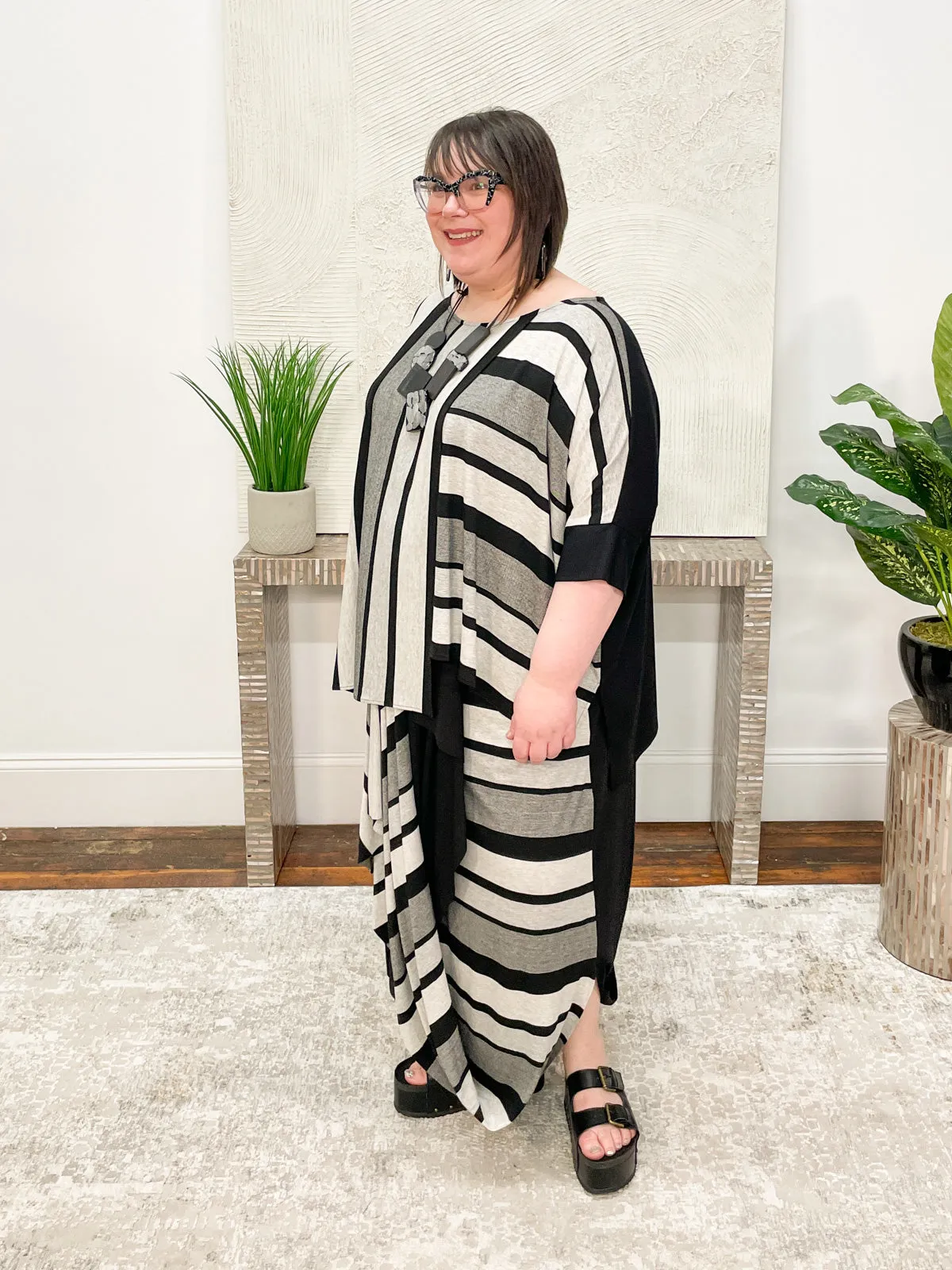 Stella Top, Black Stripe