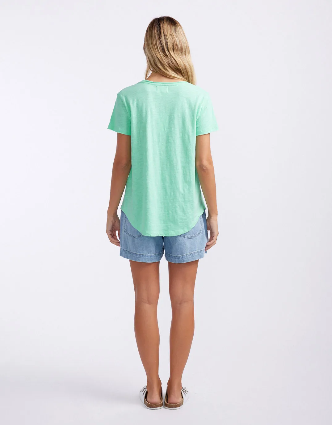 Summer Vee Tee - Honeydew Mint