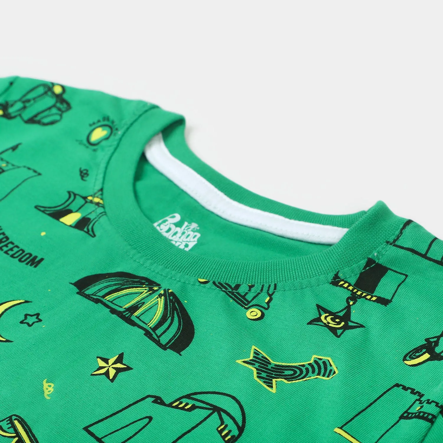 T-Shirt H/S Unisex AOP Monument- Fern Green