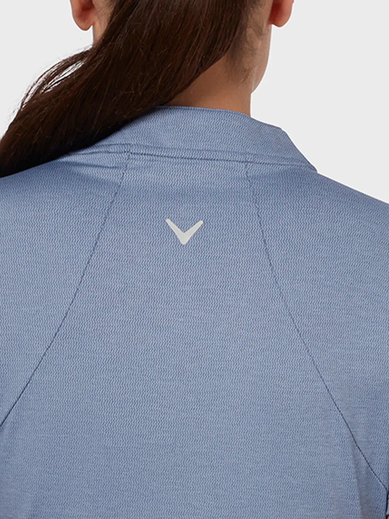 Texture Women's Polo In Blue Indigo Heather