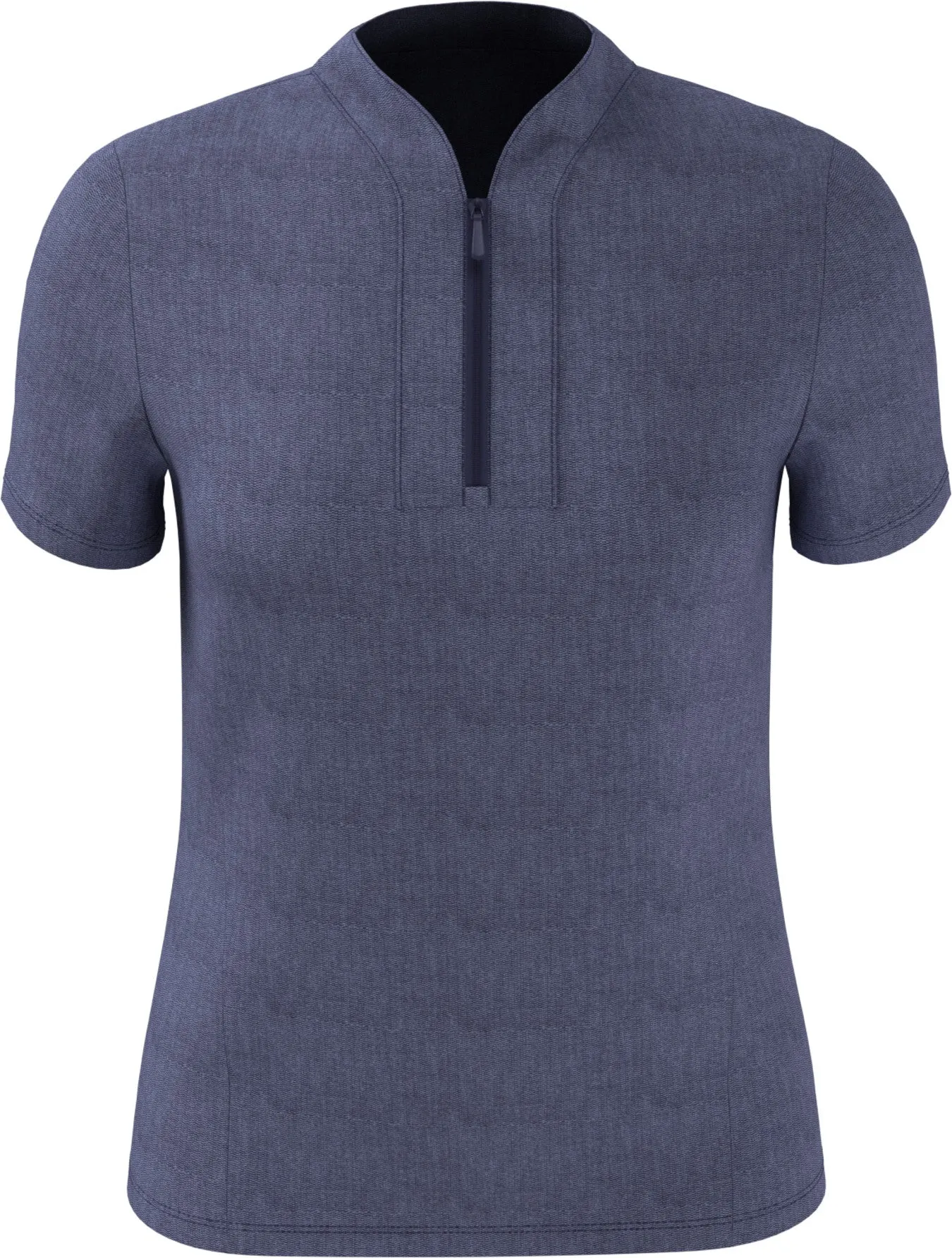 Texture Women's Polo In Blue Indigo Heather