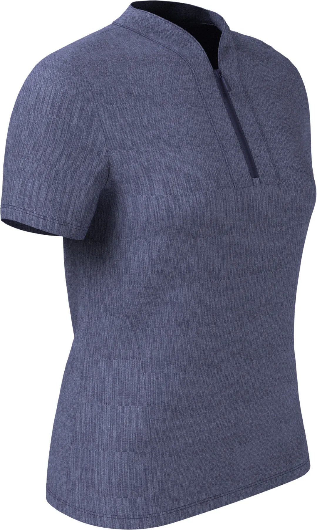 Texture Women's Polo In Blue Indigo Heather