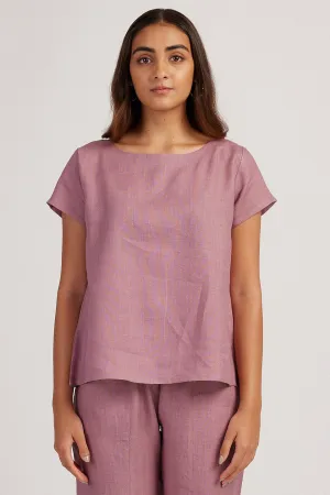 The Linen Boat Neck Top