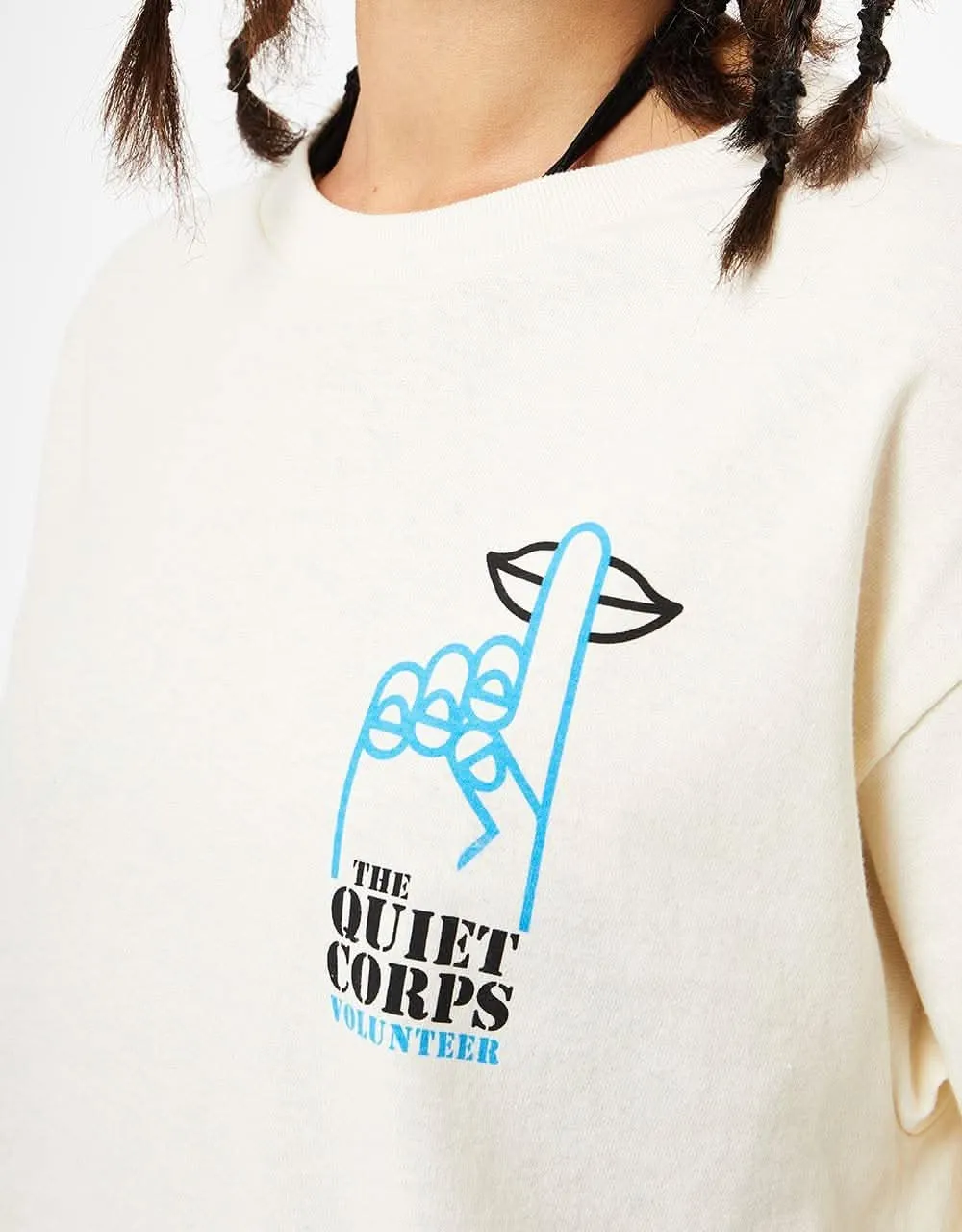 The Quiet Life Quiet Corps T-Shirt - Cream