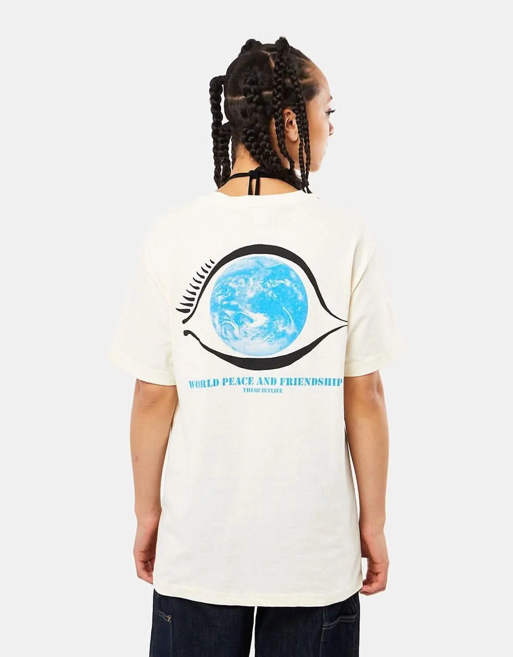 The Quiet Life Quiet Corps T-Shirt - Cream