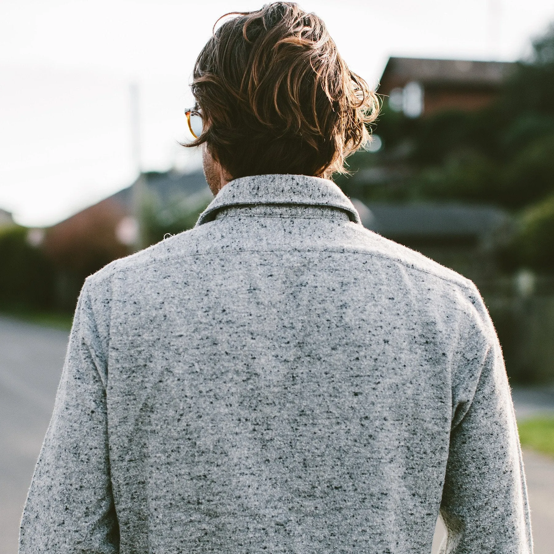 The Sun Down Shirt in Speckled Grey