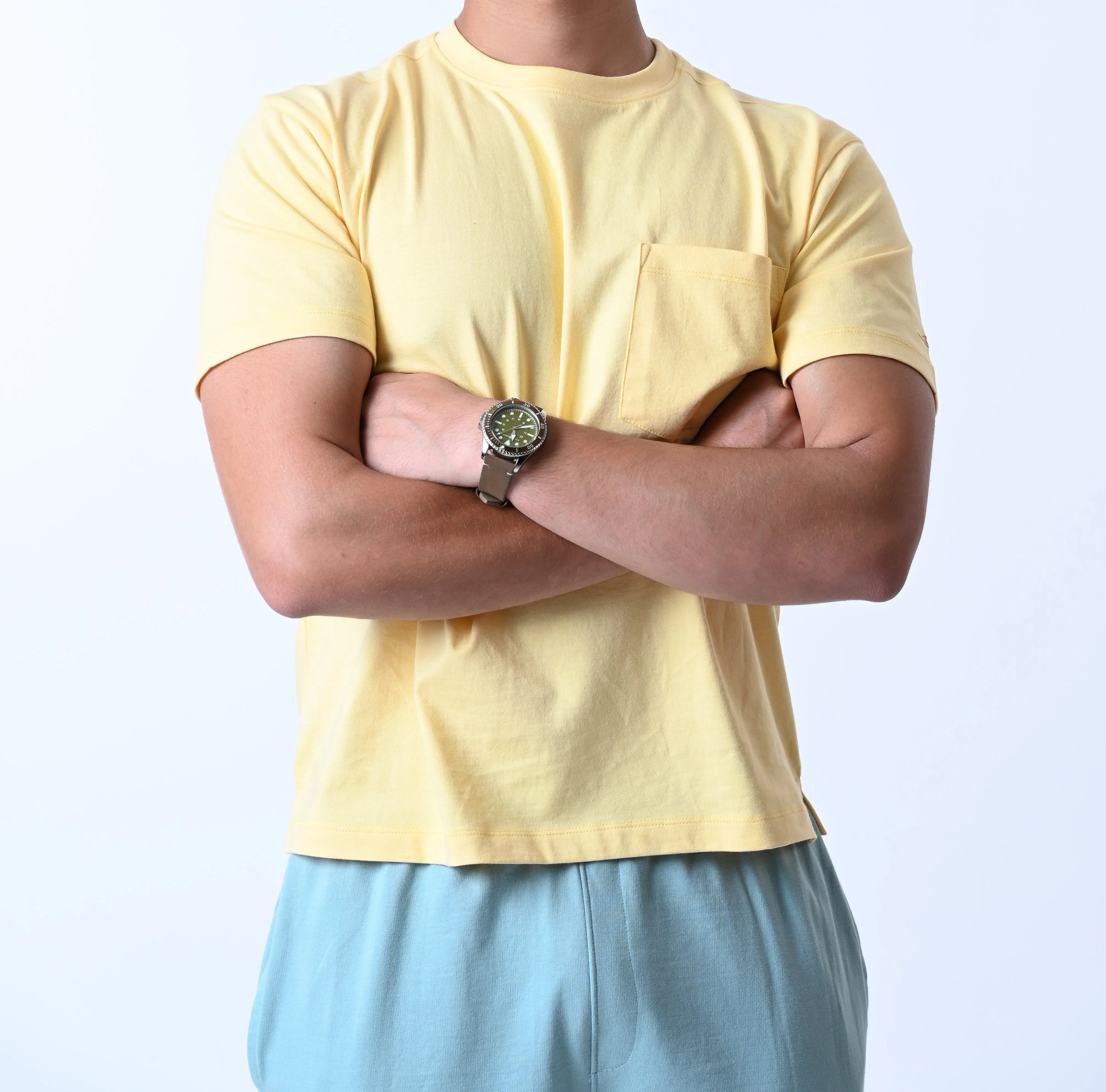 Tulum men's Pocket T-shirt (SEA BLUE)