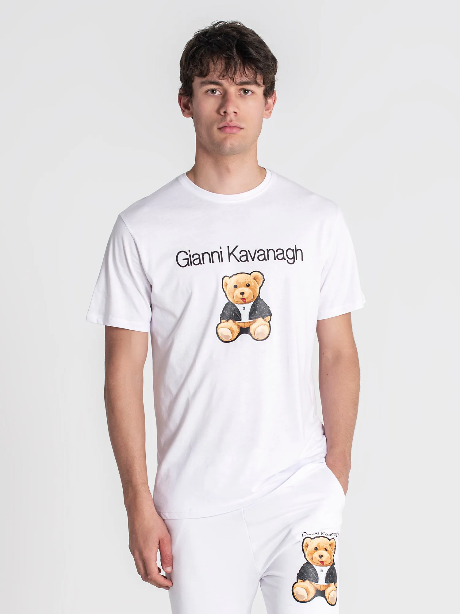 White GK Teddy Bear Tee