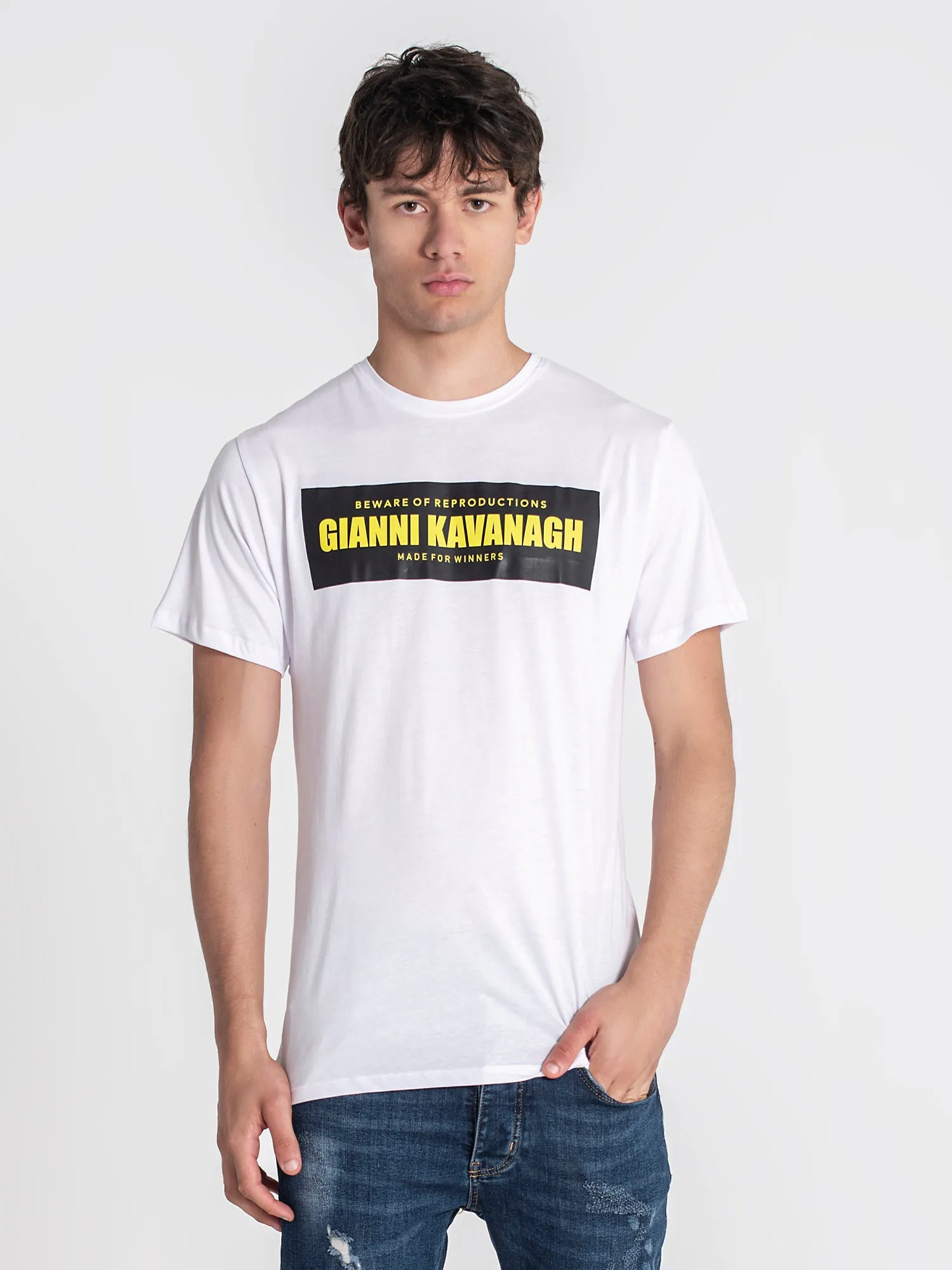 White Smiley Bear Tee