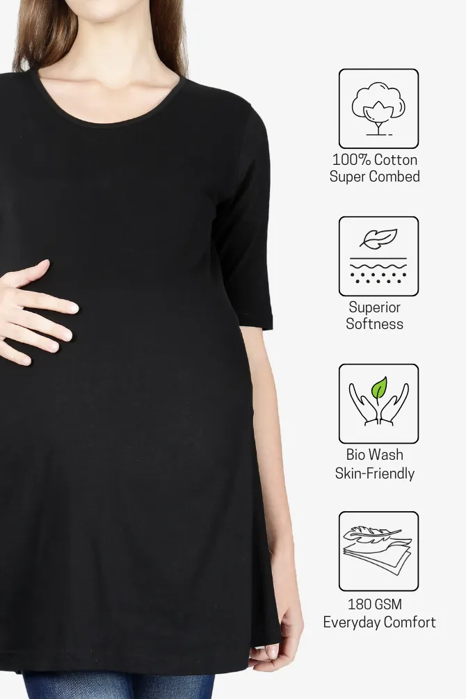 Women's Maternity T-Shirt - Comfort & Style for Expecting Moms