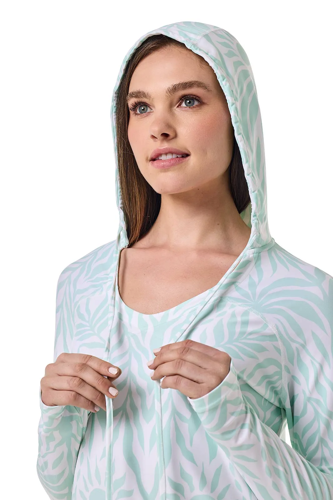Women's Seacoast Swim Cover-Up Dress | Honeydew American Palm