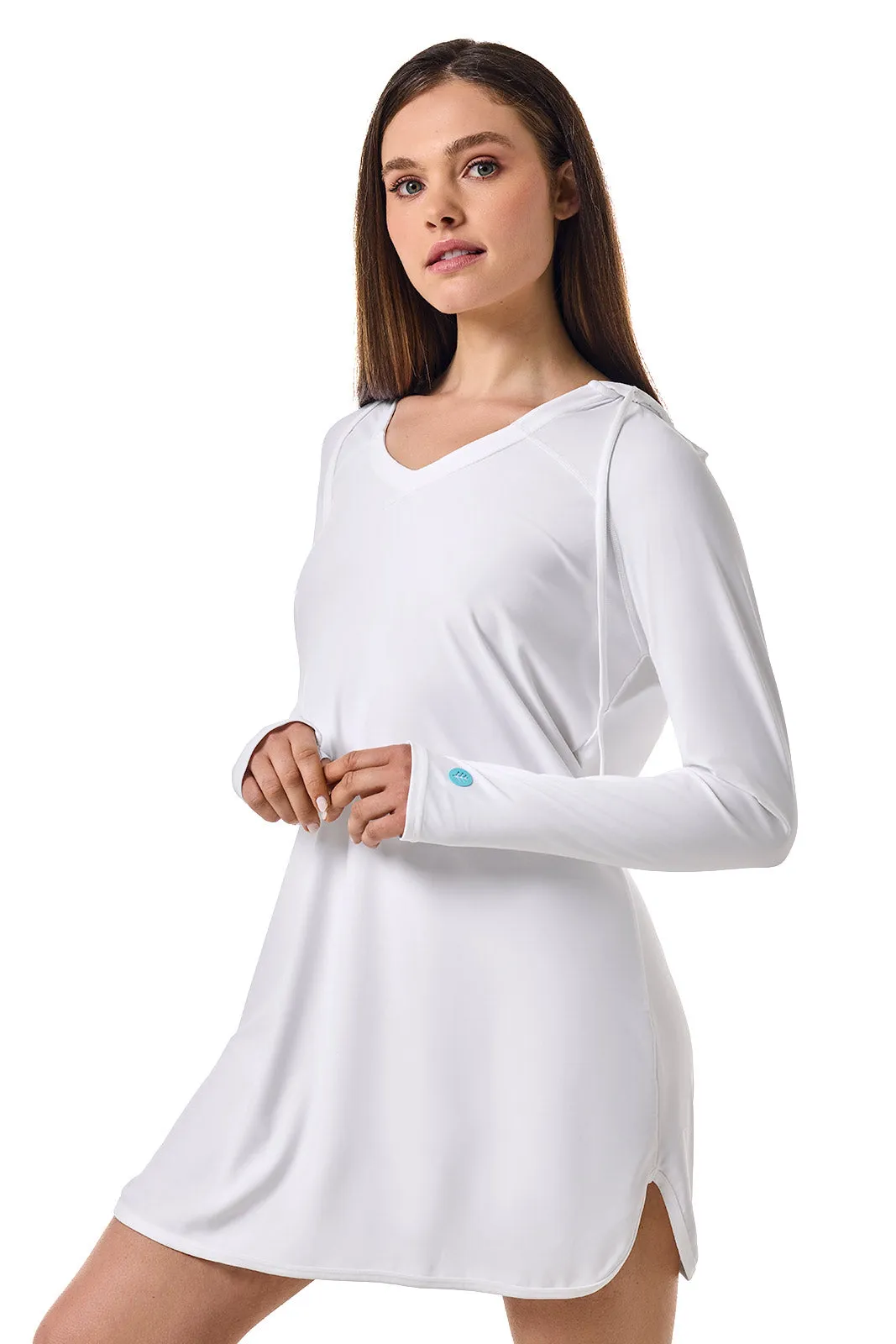 Women's Seacoast Swim Cover-Up Dress | White