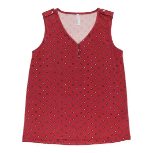 Women's Sleeveless V-Neck Top