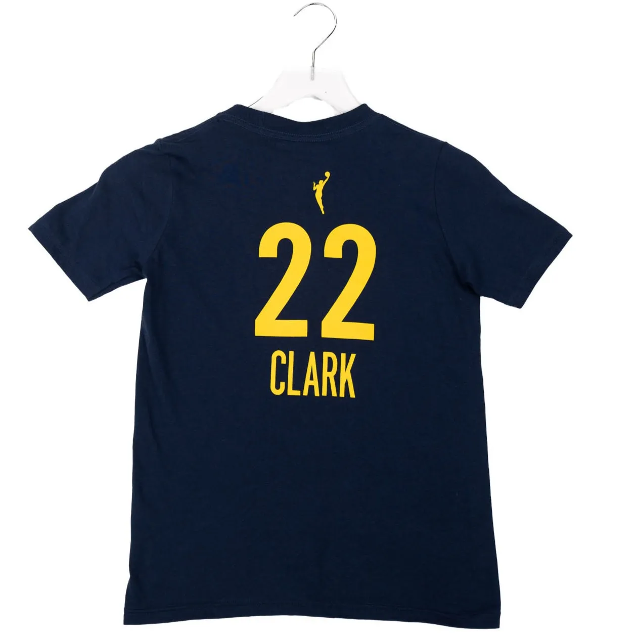 Youth Indiana Fever #22 Caitlin Clark Explorer Name and Number T-Shirt in Navy by Nike
